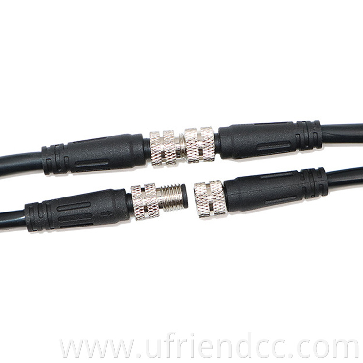 Custom Waterproof Industrial IP67 IP68 3pin 4 Pin 8pin Male Female M12 M8 Sensor Cable